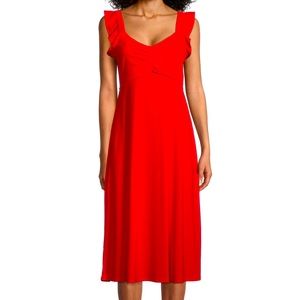 EMMA & MICHELE Ruched Empire-Waist Dress